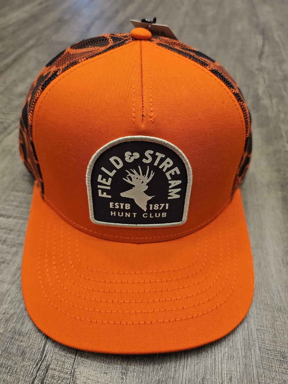 Field & Stream Orange Patch Trucker Hat